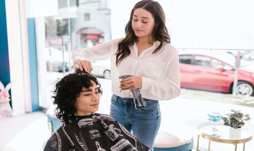 haircutting for women