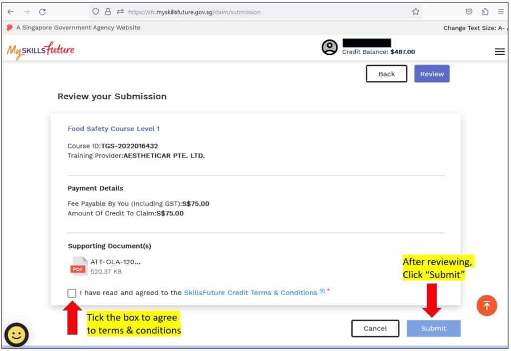 How To Check SkillsFuture Credit Balance & Claim SkillsFuture Courses