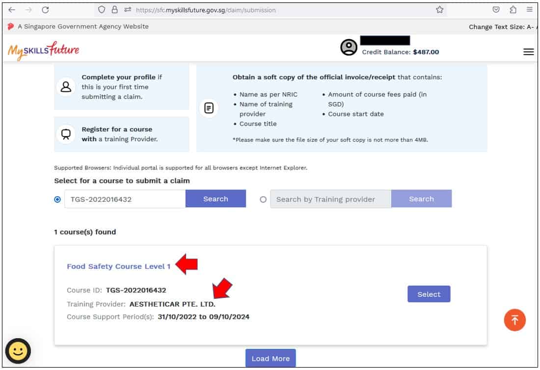 How To Check SkillsFuture Credit Balance & Claim SkillsFuture Courses